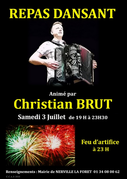 Christian Brut accordeoniste Repas dansant